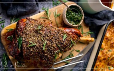 Geroosterde Lamsvleis met Roosmaryn en Knoffel – Feestelike Gereg